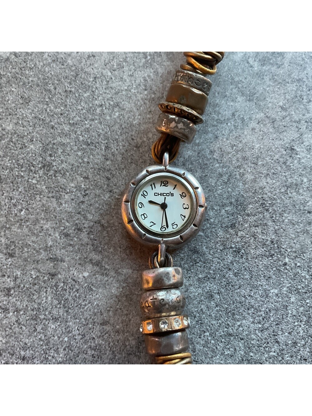 Beautiful Chicos Women’s Braclet Watch 26mm Silver Tone Case & Band B-A
